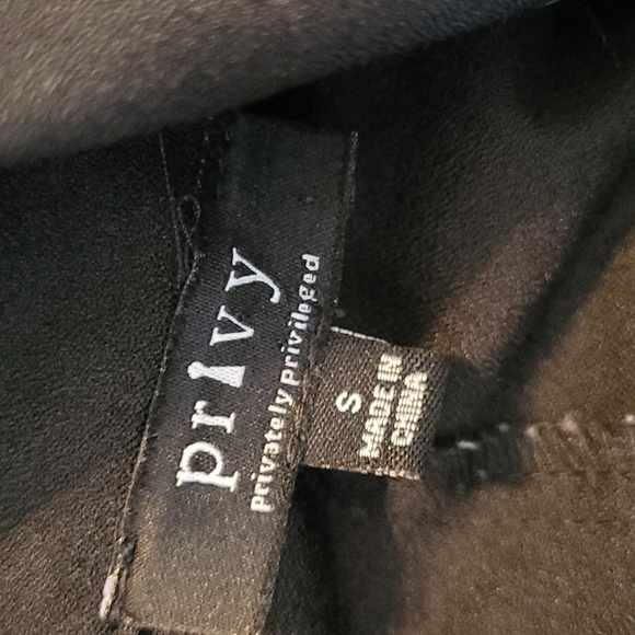 Privy Black Mini Dress with Gold Trim - Picture 6 of 6